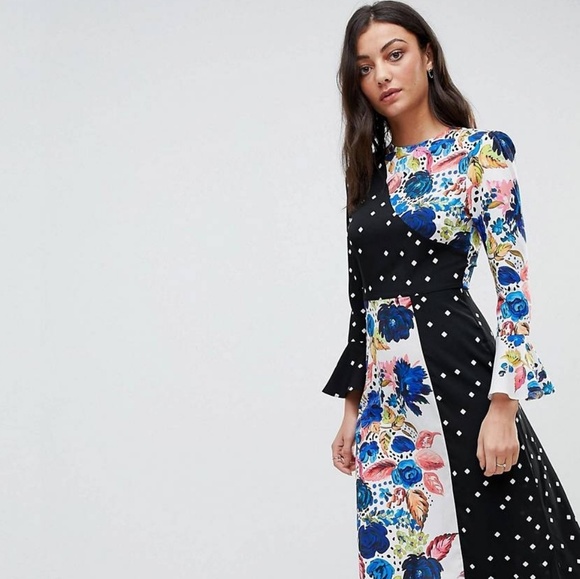 ASOS Dresses & Skirts - Patterned ASOS Mix Dress 🌹